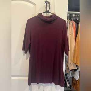 Merona Purple Cowl Neck Top